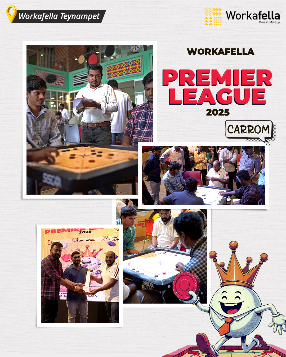Workafella Premier League 2025 - Carrom