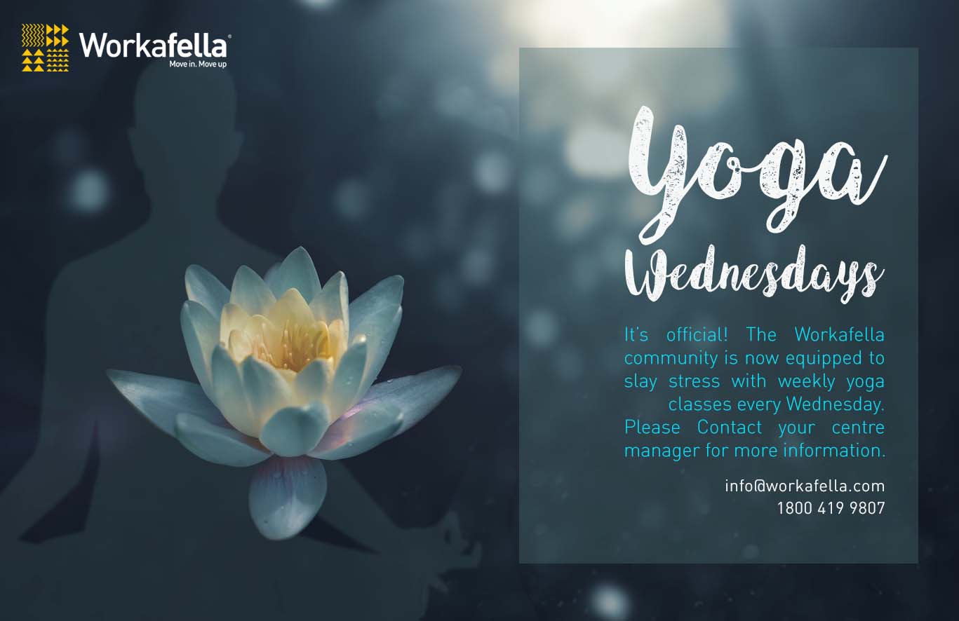 Corporate Yoga at Workafella Coworking Space